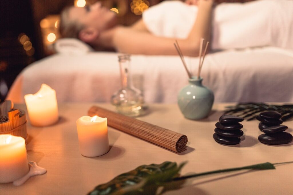 ritual de belleza y relajante